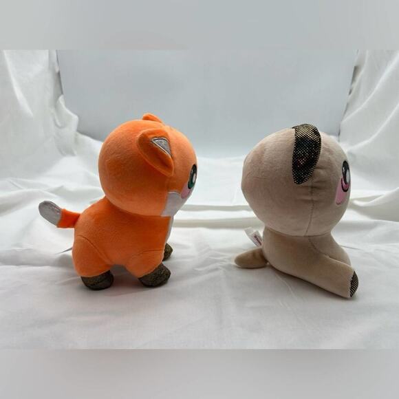 7” Squeezamals 3Deez Set - Fox and Puppy - Picture 5 of 6